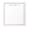 Classic Preppy Personalized Notepad | Navy & Pink