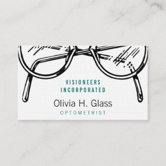 Classic Professional Eyewear Optical Design Business Card