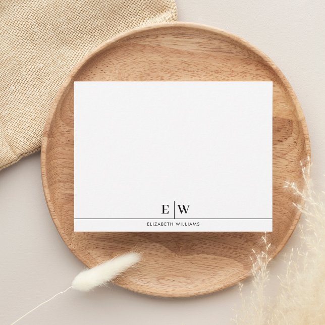 Classic Professional Two Initial Monogram Card (Creator Uploaded)