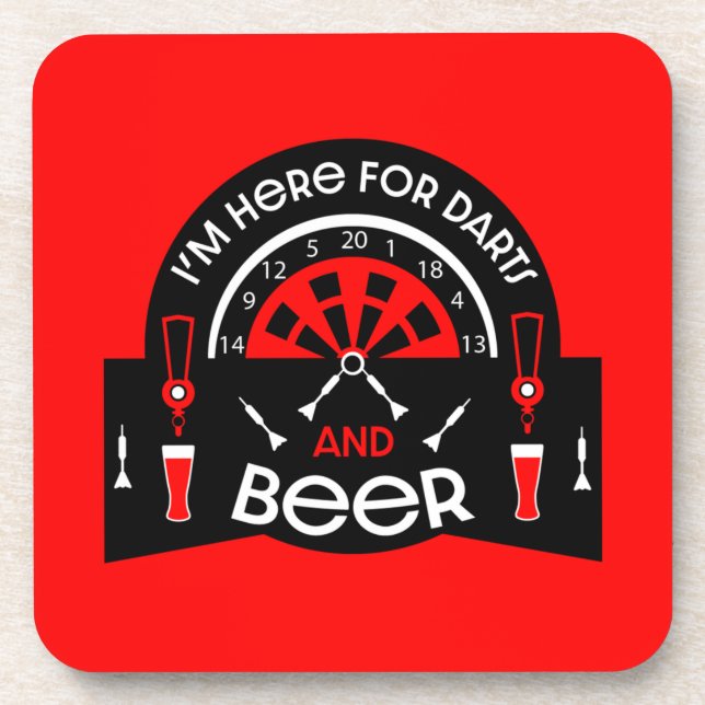 Classic Pub Darts Coaster (Front)