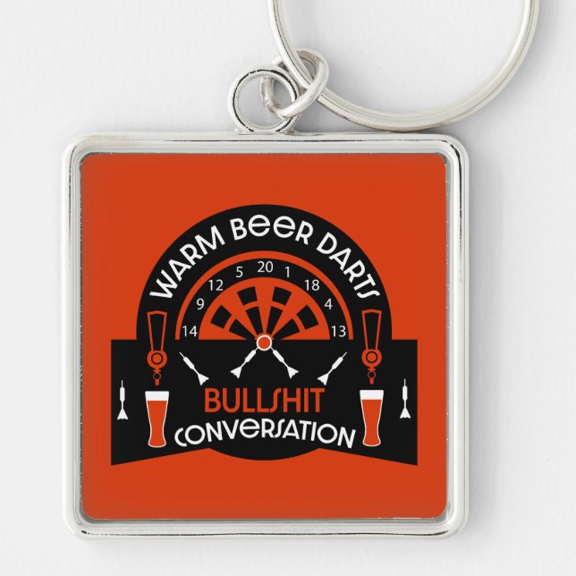 Classic Pub Darts Keychain (Front)