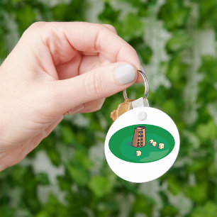 Classic Pub Dice Game Keychain