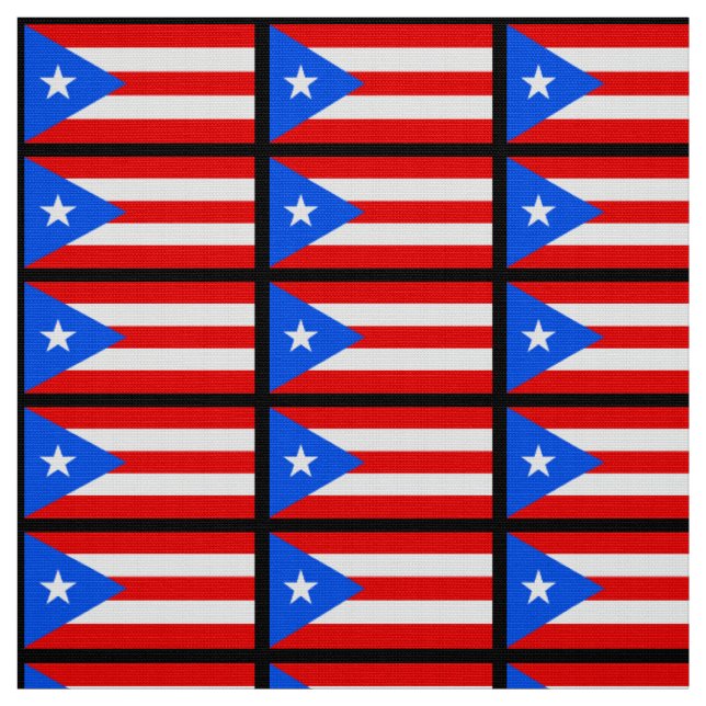 Classic Puerto Rican Flag Fabric (Swatch)