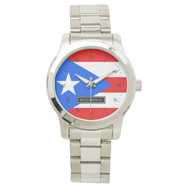 Classic Puerto Rican Flag Watch (Front)