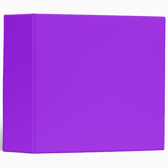 Classic Purple Binder for Work or School Files (Front/Spine)