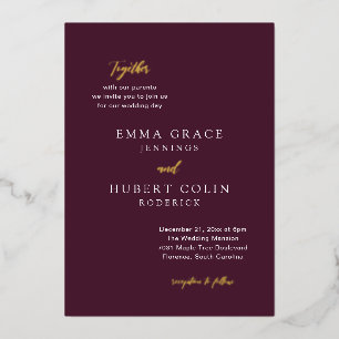 Classic Purple Elegant Wedding