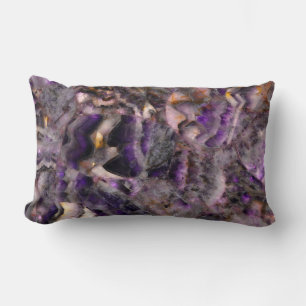 Classic purple granite purple stone purple marble lumbar pillow