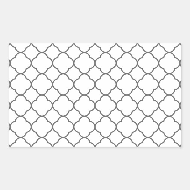 Classic Quatrefoil Pattern Sticker (Front)