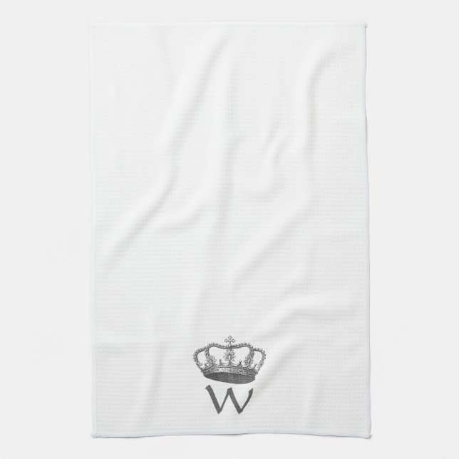 Classic Queen's Crown Kitchen Towel (Vertical)