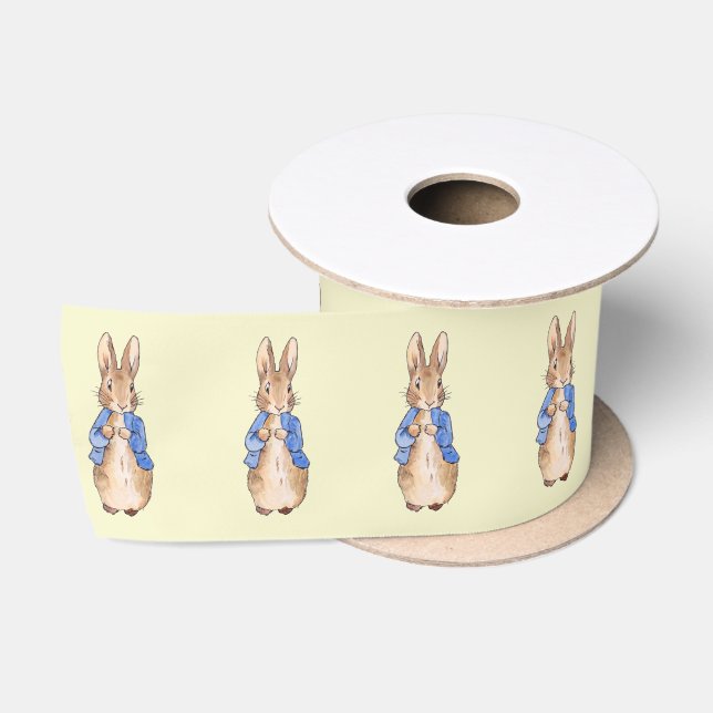 Classic rabbit blue jacket satin ribbon (Spool)