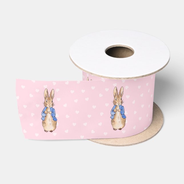 Classic rabbit blue jacket satin ribbon (Spool)