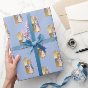 Classic Rabbit First Birthday Wrapping Paper