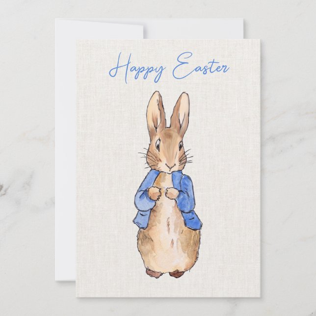 Classic Rabbit Holiday Card (Front)