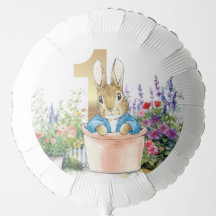 Classic rabbit in a pot first birthday