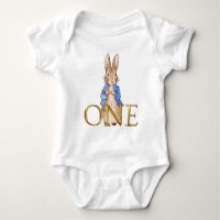 Classic Rabbit in blue jacket First Birthday