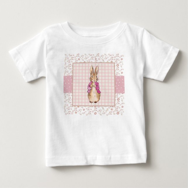 Classic rabbit pink jacket baby T-Shirt (Front)