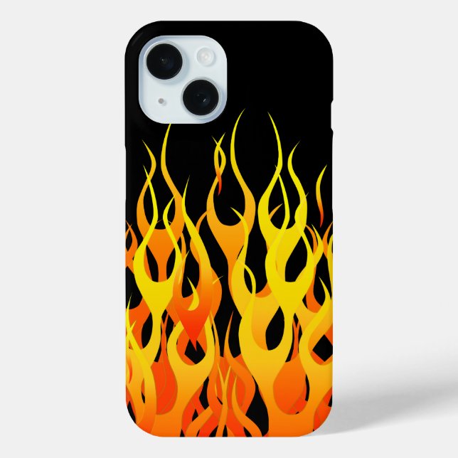 Classic Racing Flames Decor on a Case-Mate iPhone Case (Back)