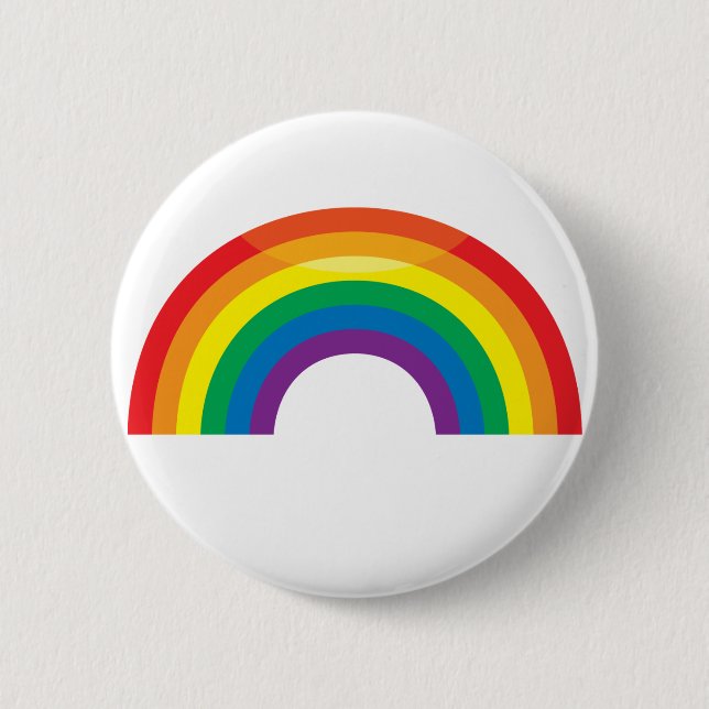 Classic Rainbow 2 Inch Round Button (Front)
