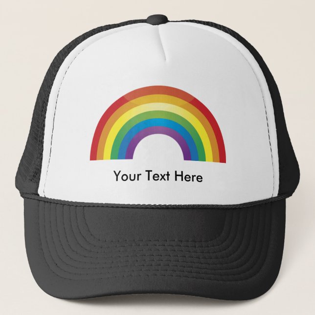 Classic Rainbow Hats - Custom Personalized (Front)