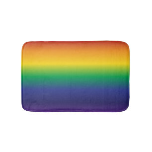 Classic Rainbow Primary Bright Colours Bath Mat