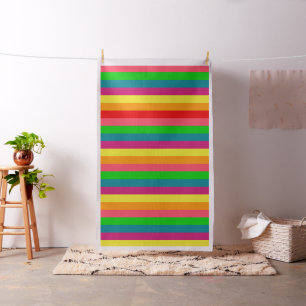 Classic Rainbow Stripes Fabric