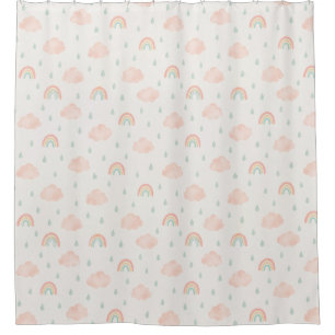 Classic Rainbows and Pink Clouds Pattern