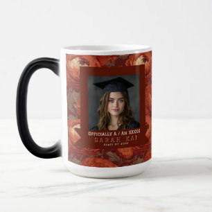 Classic Ranunculus Floral Graduate Magic Mug
