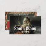 Classic Reading Santa, Santa Claus Entertainer Business Card<br><div class="desc">Classic Reading Santa,  Santa Claus Entertainer Business Cards by The Business Card Store.</div>