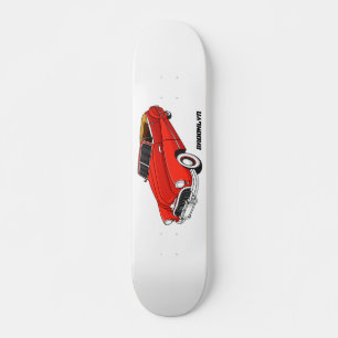 Classic red 1948 automobile skateboard