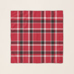 Classic Red and Black Plaid Square Chiffon Scarf<br><div class="desc">Classic Red and Black Plaid Square Chiffon Scarf.  Optional initials in corner.    Design by Claudine Boerner.</div>