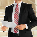 Classic Red and Navy Stripes Tie<br><div class="desc">Classic stripes design that can be easily personalized for a father's day gift, wedding party gifts for your groomsmen, corporate events, etc</div>