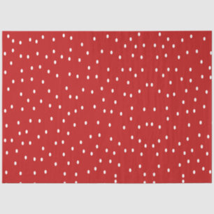 Classic Red and White Polka Dots  Tissue Paper