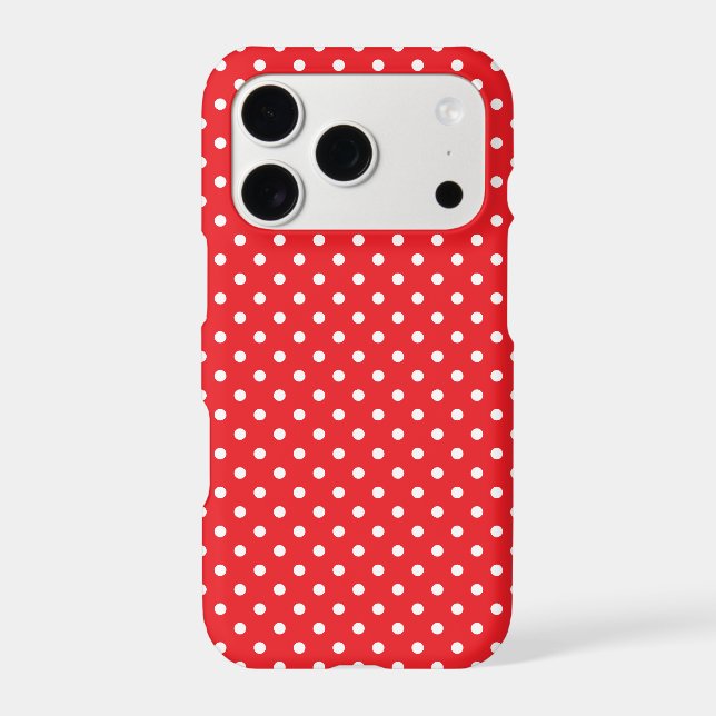 Classic Red and White Tiny Polka Dot Pattern (Verso)