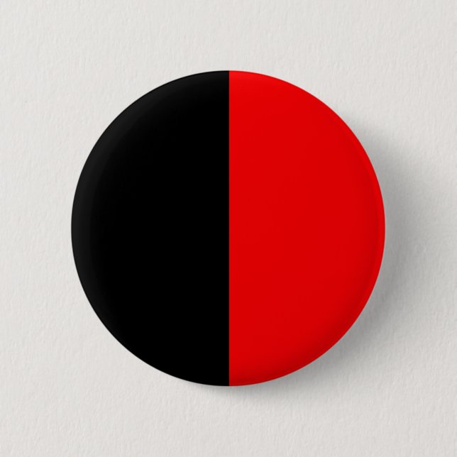 Classic Red & Black 2 Inch Round Button (Front)