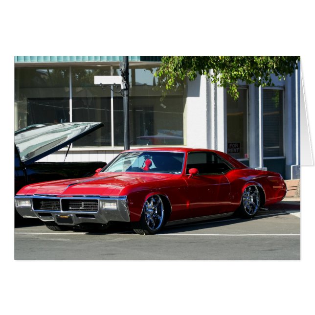 Classic red car (Front Horizontal)