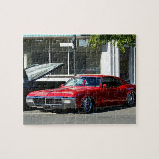 Classic red car jigsaw puzzle