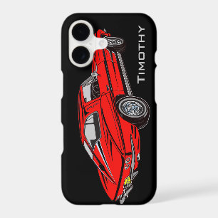 Classic Red Corvette Design Smartphone case