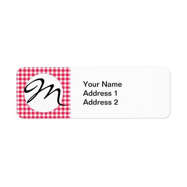 Classic Red Gingham Country Pattern (Front)