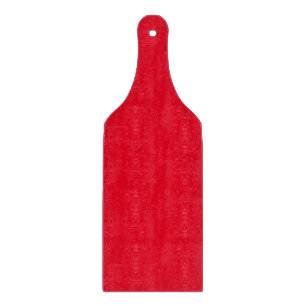 CLASSIC RED Glass Paddle Cutting Board