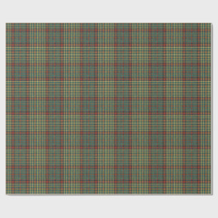 Classic Red & Green Scottish Tartan Plaid Pattern Wrapping Paper