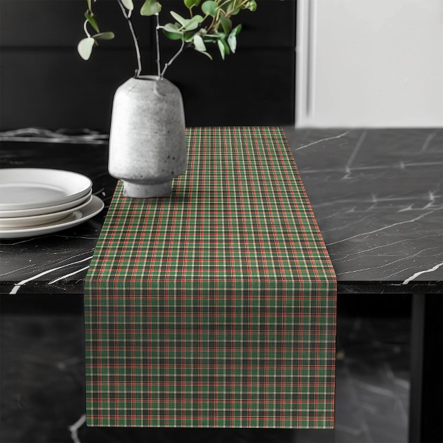 Classic Red Green Tartan Christmas Table Runner (Classic Red Green Tartan Christmas Table Runner)
