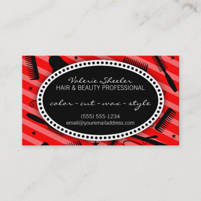 Classic Red Hair & Beauty Coupon (Front)