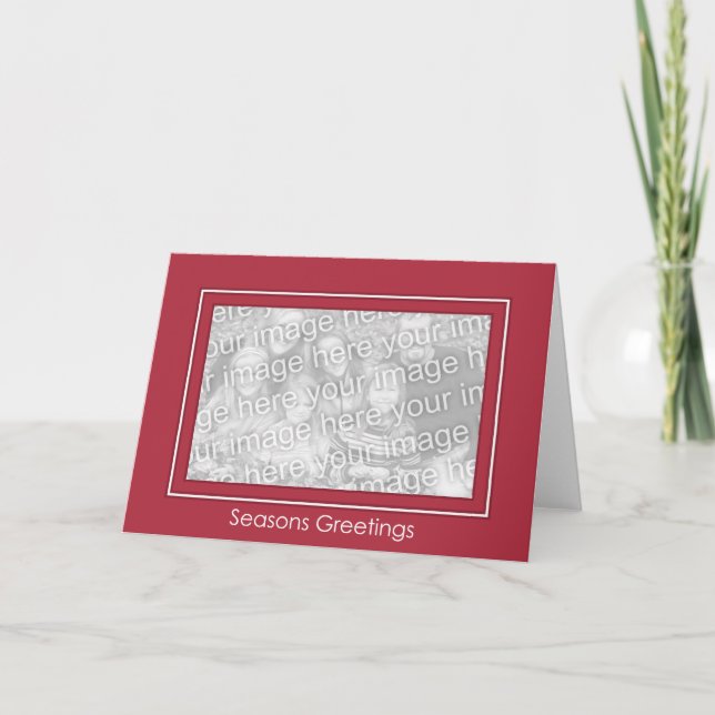 Classic Red Holiday Template - Customized (Front)