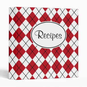 Classic Red Kitchen Recipe Binder Gift