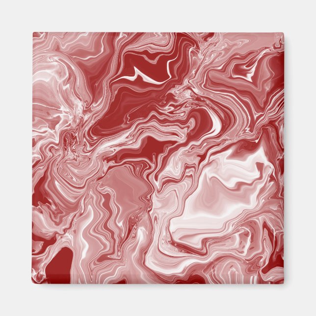 Classic Red Marble Magnet (Front)