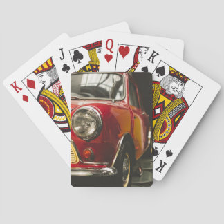 Classic Red Mini Car Playing Cards