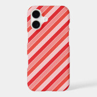 Classic Red Orange Pajama Stripes Pattern