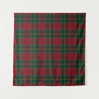 Classic Red Plaid Design Backdrop Tapestry