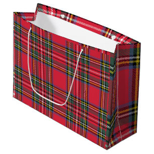 Classic Red Plaid Grand sac cadeau
