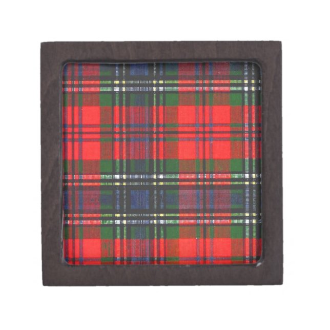 Classic Red Plaid Keepsake Box (Front)